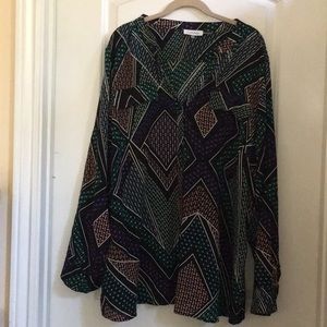 Calvin’s Klein Mulit-Colored Button Down Tunic